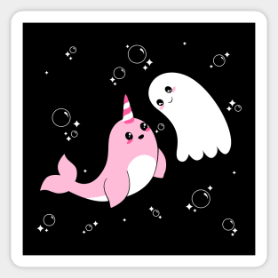 Ghost and Narwhal Sticker